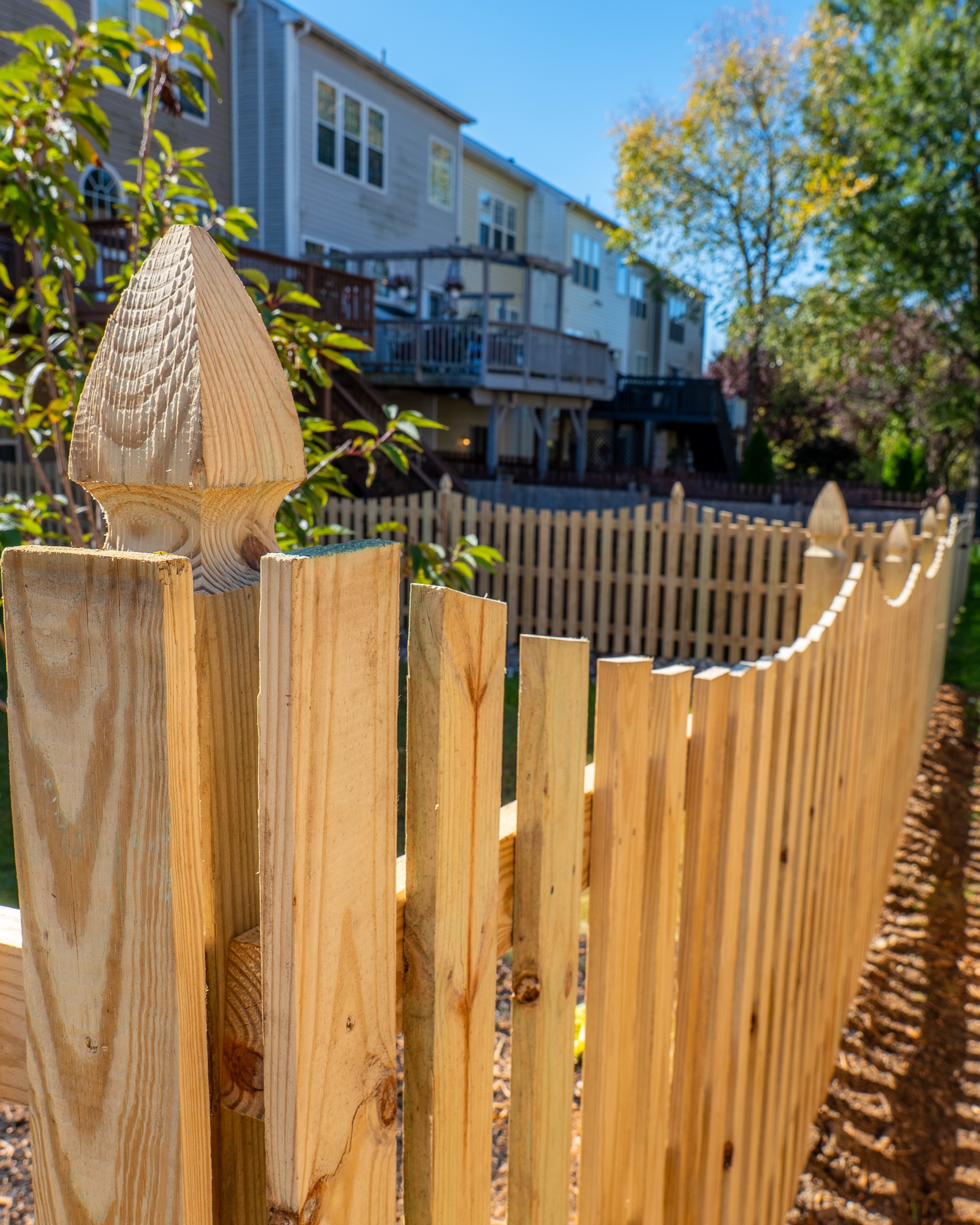 Wood privacy fence Delaware