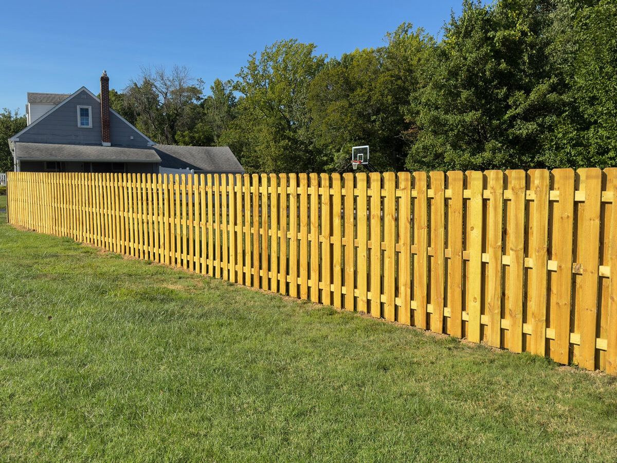 Wood fence Silverside Road Delaware
