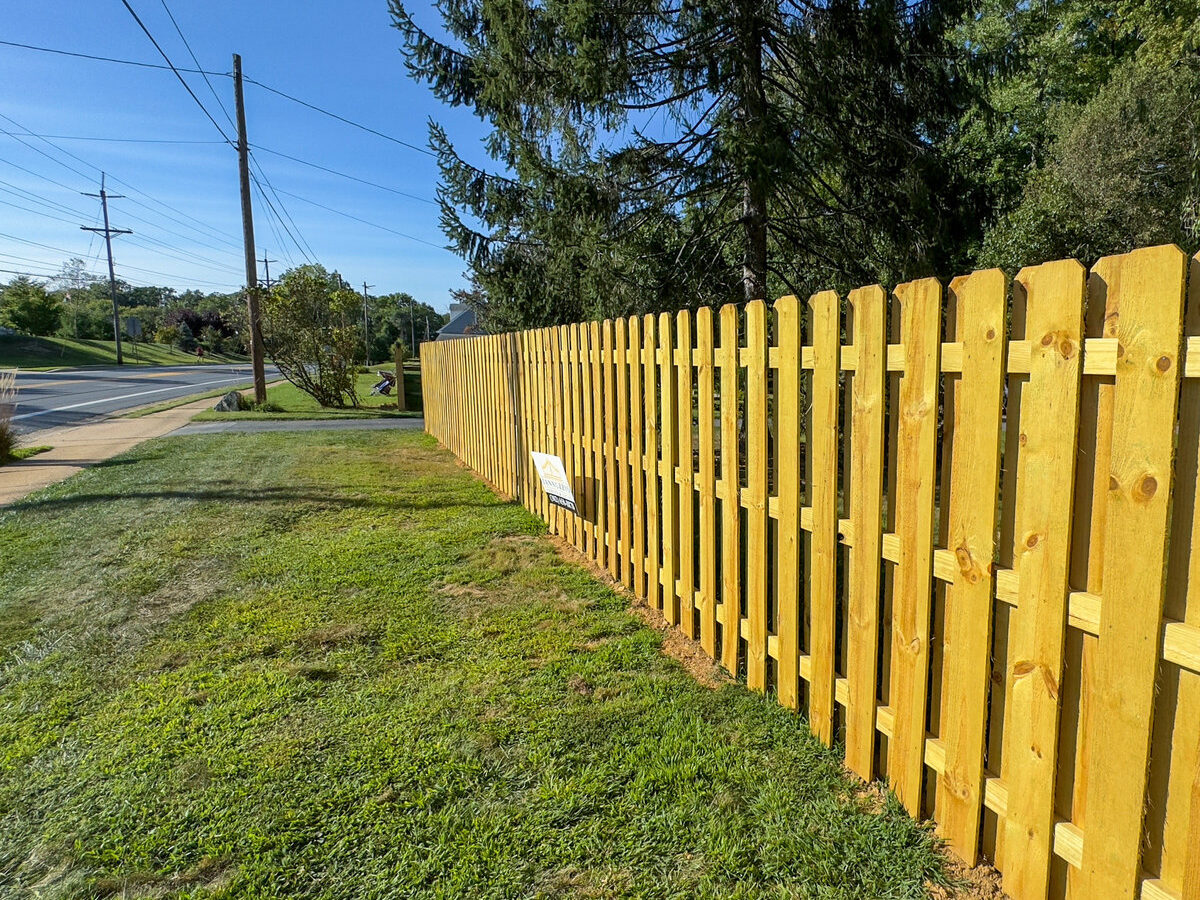 Wood fence Silverside Road Delaware