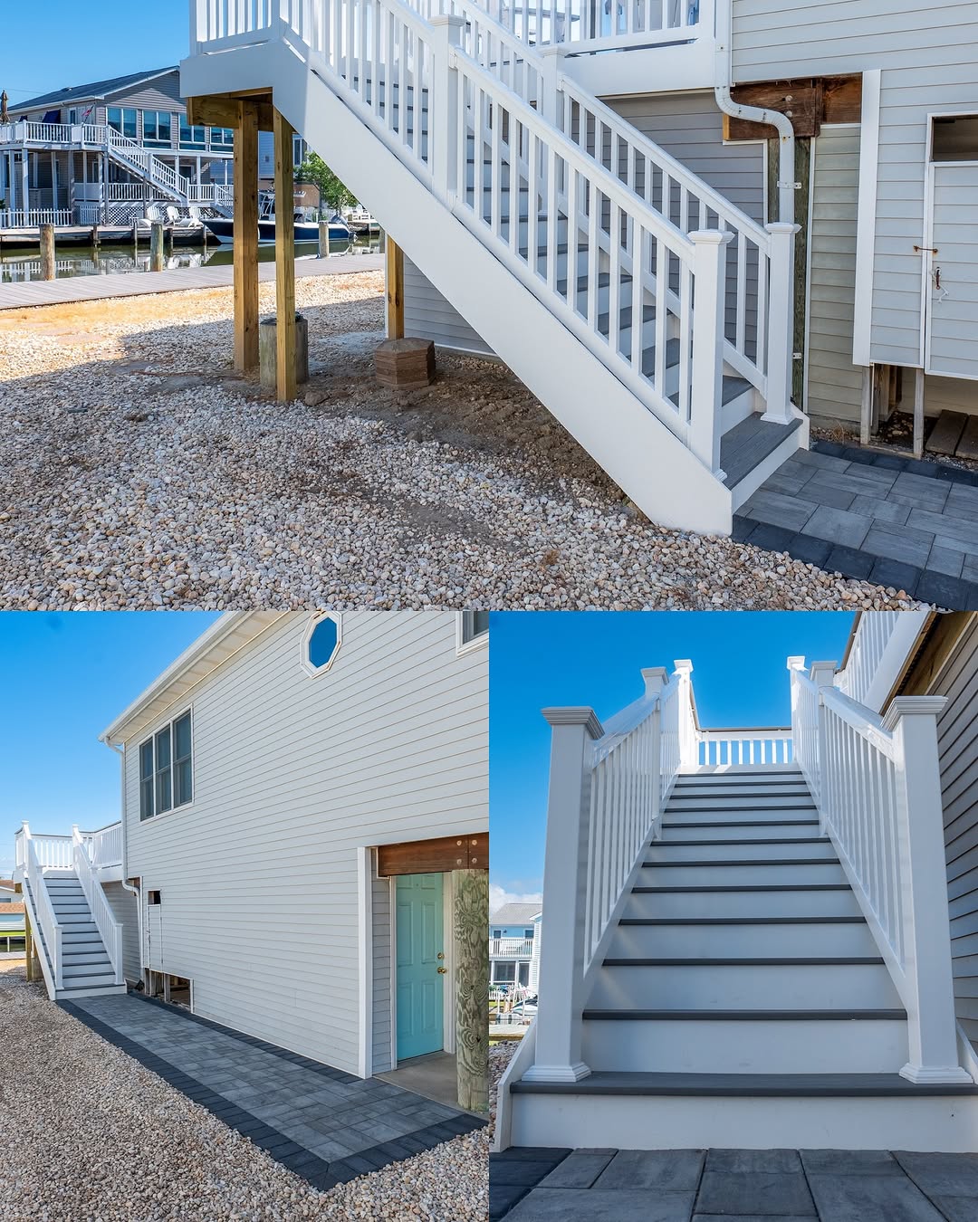 Full view of paver walkway and porch steps in Delaware