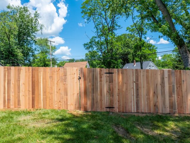 Cedar Privacy Fence Install – 1