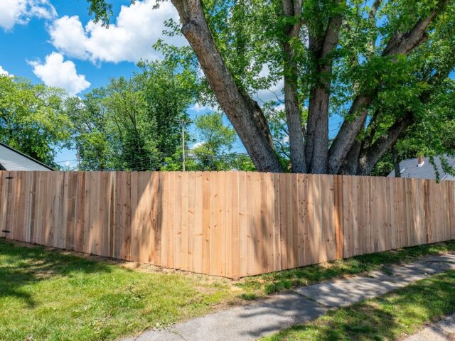 Cedar Privacy Fence Install – 5