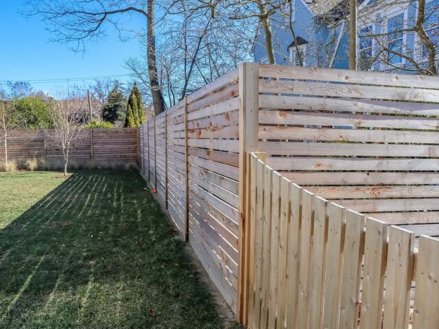 Custom Wood Fence with Archway – 3