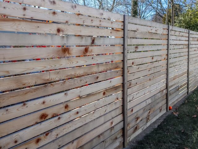 Custom Wood Fence with Archway – 6