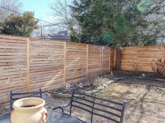 Horizontal Cedar Privacy Fence Wilmington – 6
