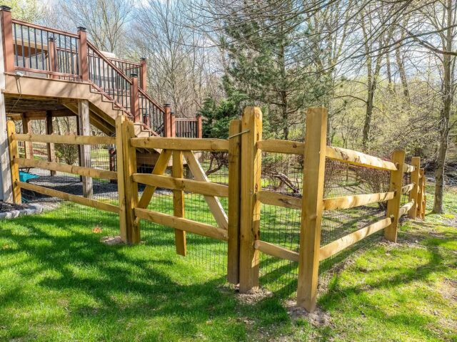 Split Rail Fence Backyard