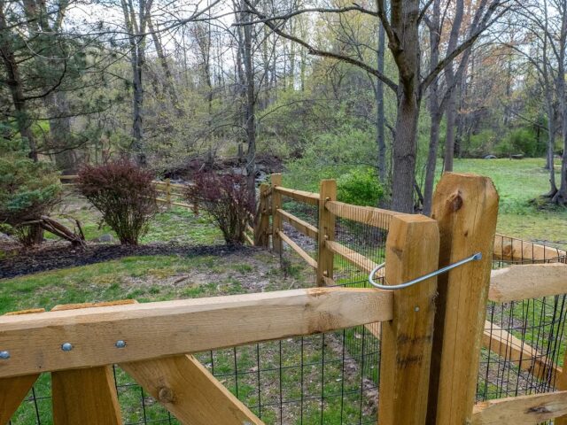 Wood Post & Rail with Custom Gates – 7